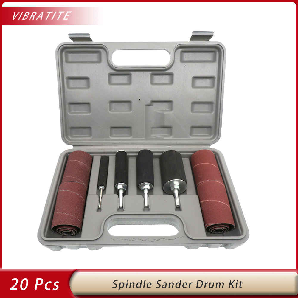 Sanding Stick Set - Sanding Drum with Case 20pcs Spindle