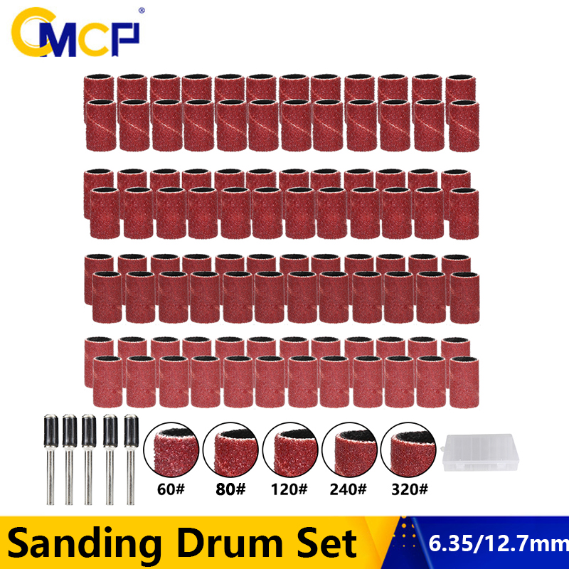 Sanding Stick Set - CMCP Sanding Drum Set 60/80/100/120/180Grit Dremel