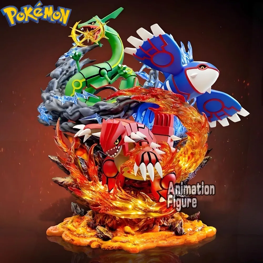 Model Kit Rayquaza - 35cm/13.78in Anime Pokemon Figure Groudon Kyogre