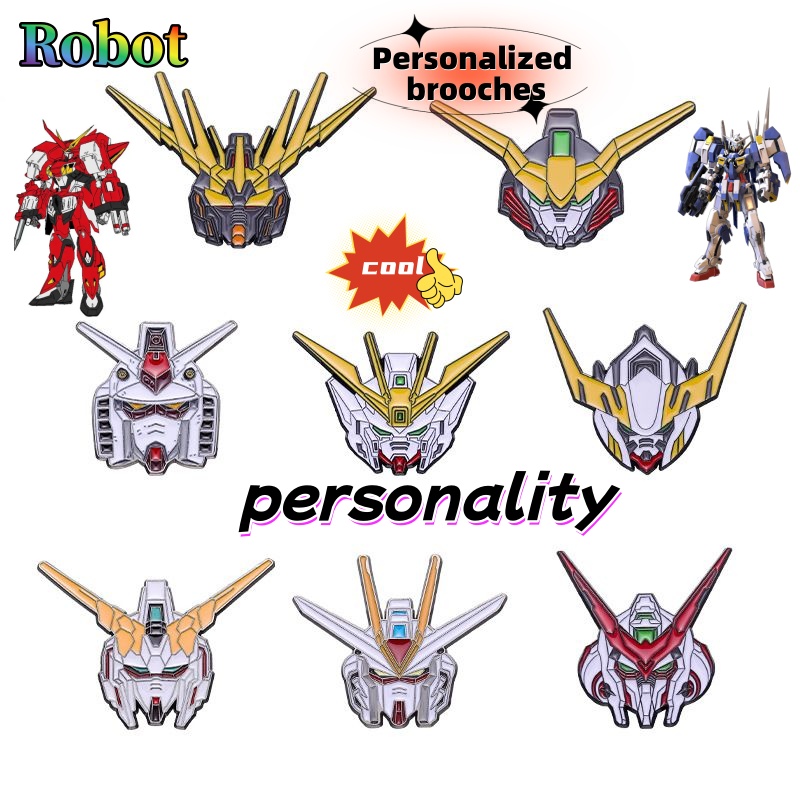 Model Kit Decals - Robot Gundam Brooch Cute Fashion Cartoon