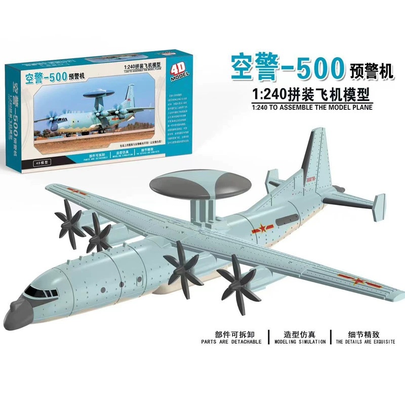 Model Kit Aircraft - 4D Assembled Aircraft Model Airborne Warning