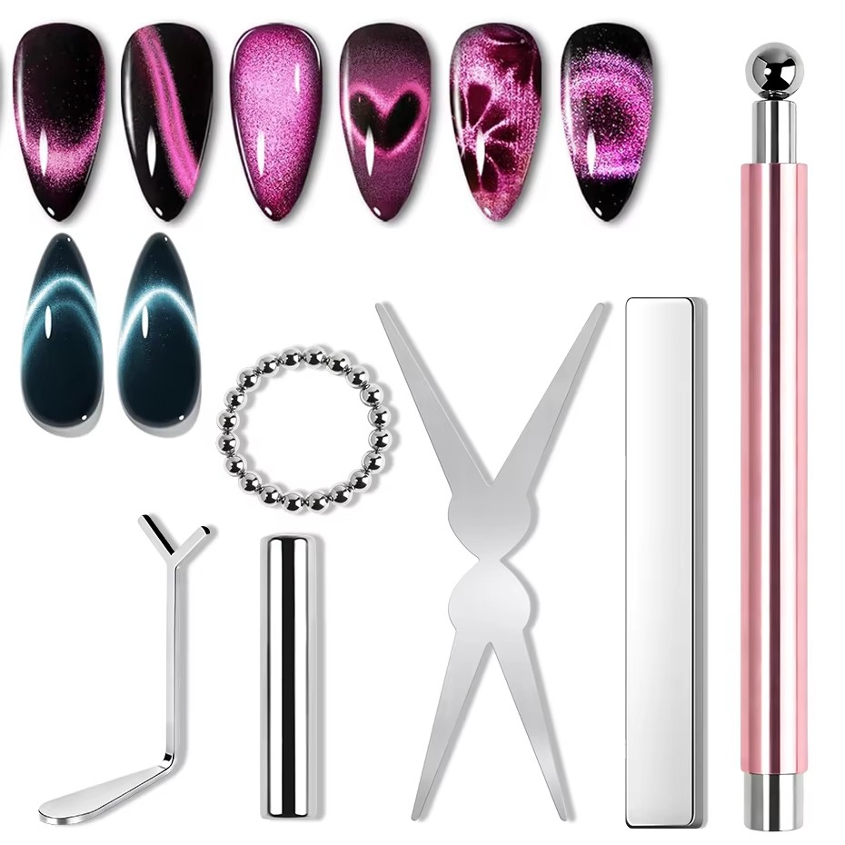 1/6Pcs Cat Eye Nail Magnet Too - огляд і ціна Sanding Stick Set