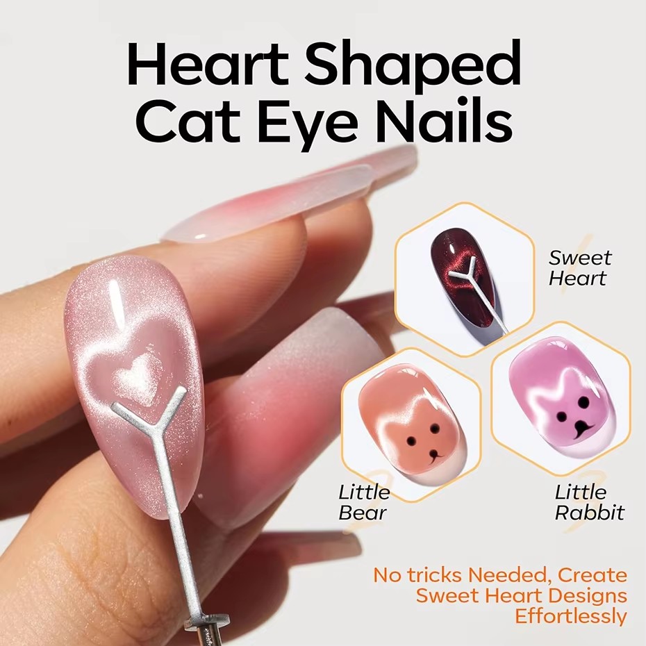 1/6Pcs Cat Eye Nail Magnet Too - огляд і ціна Sanding Stick Set
