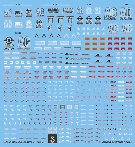 YAN Fluorescent Water Decals f - огляд і ціна Model Kit Decals