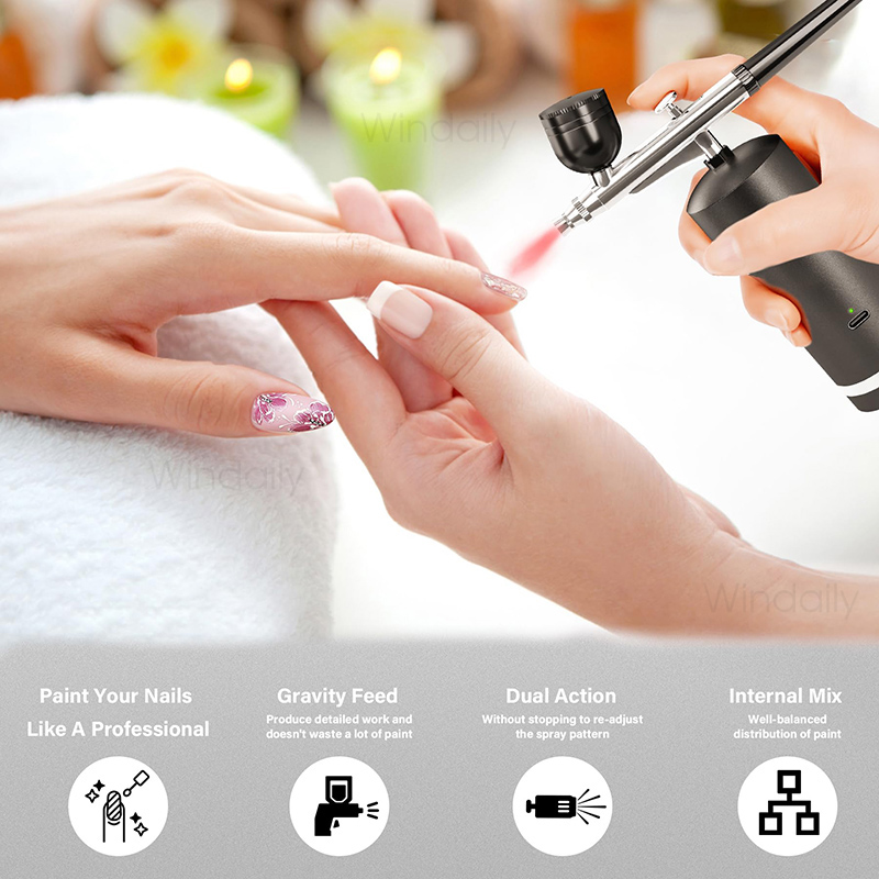 Airbrush Nail with Compressor  - огляд і ціна Airbrush Compressor Kit