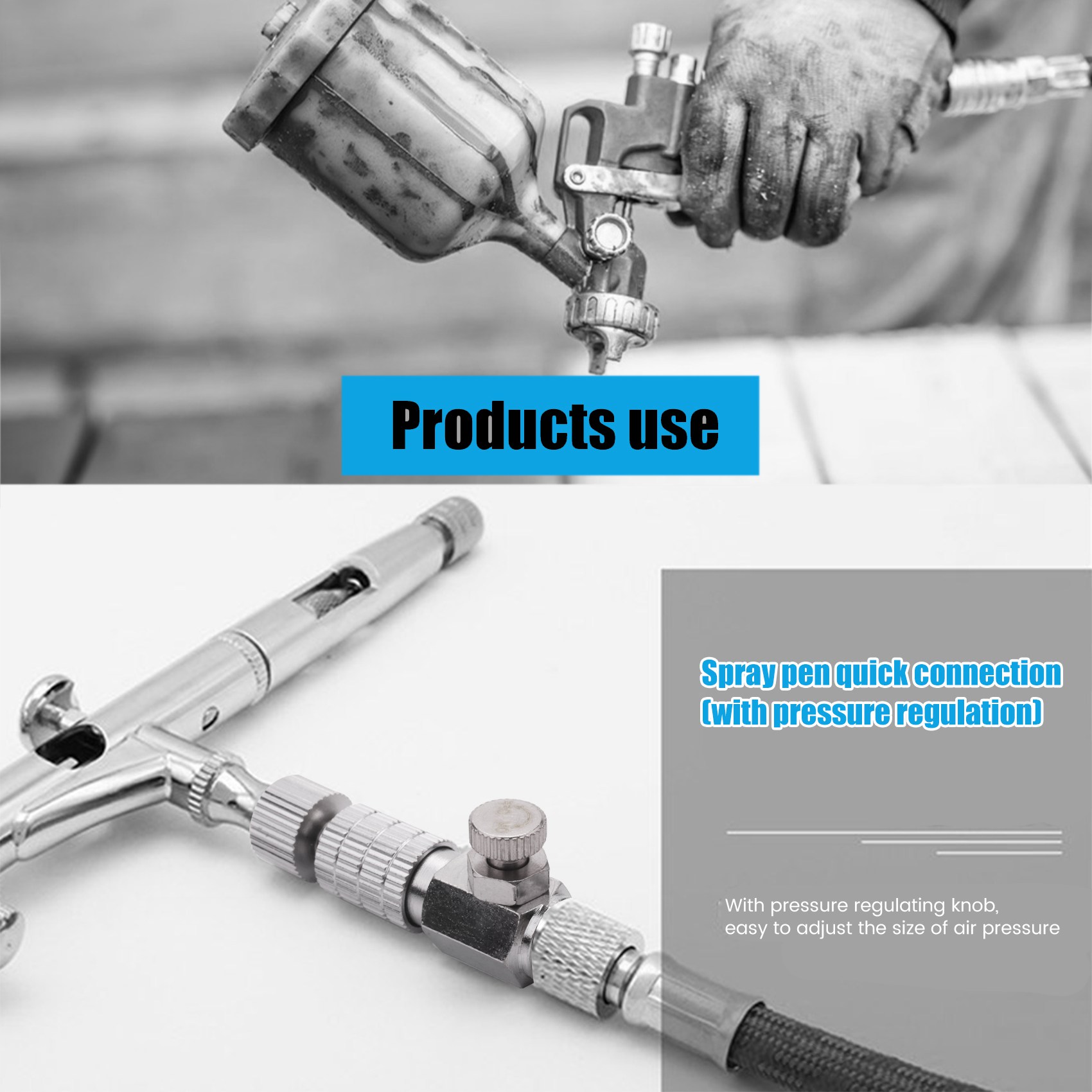 ABVG-8Pieces Airbrush Adapter  - огляд і ціна Airbrush Compressor Kit