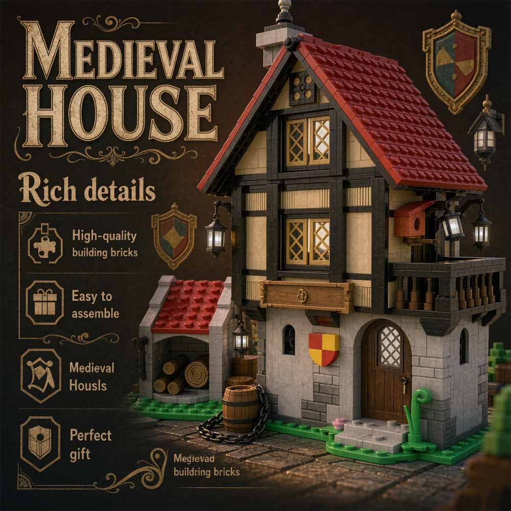 MOC-82740 Medieval House Build - огляд і ціна Model Kit Chemistry