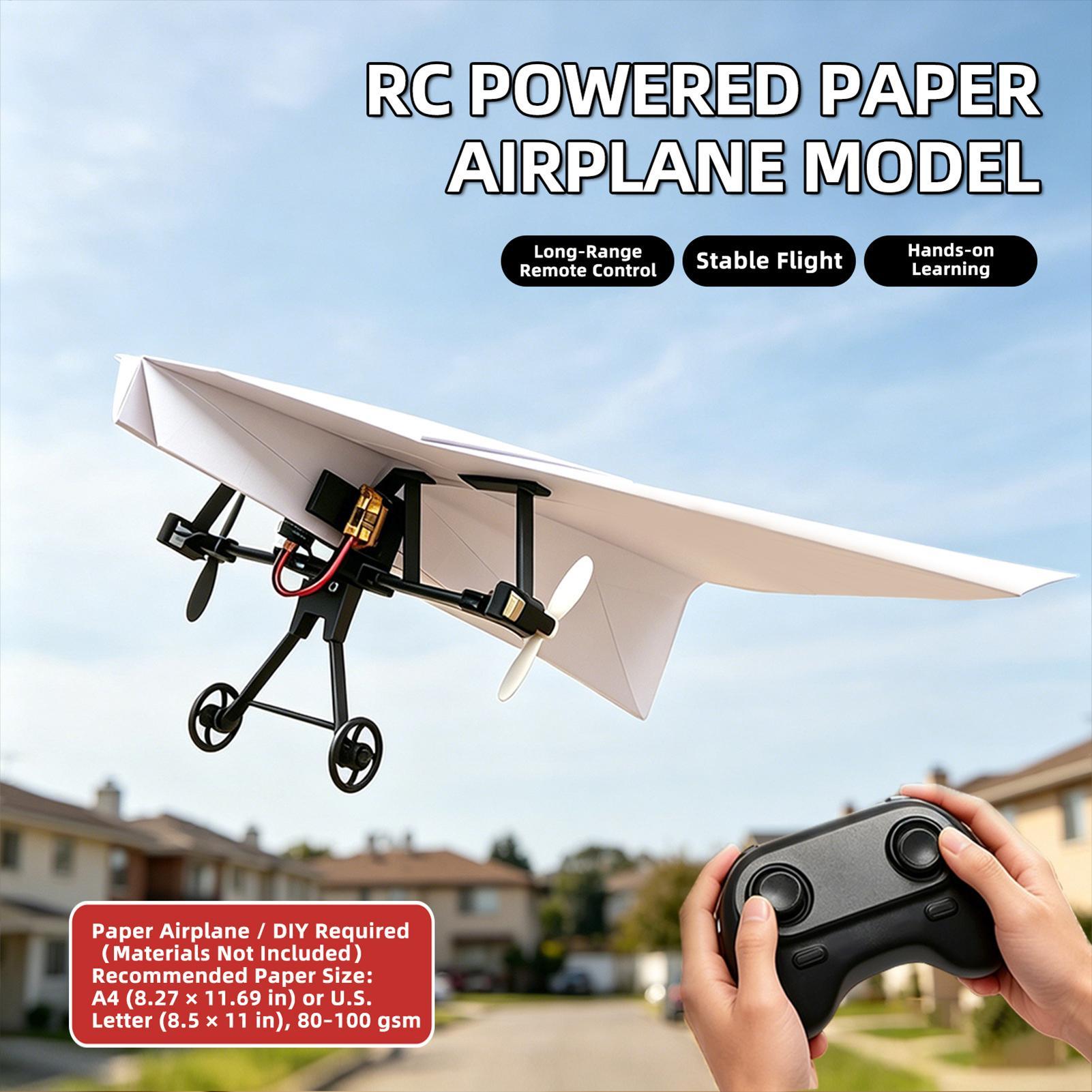 DIY RC Paper Airplane Kit Plan - огляд і ціна Model Kit Aircraft