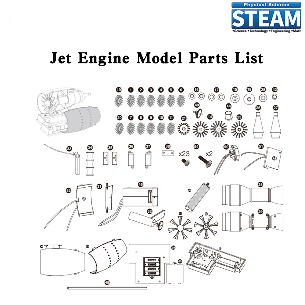 Jet aircraft engine model aero - огляд і ціна Model Kit Jet Engine