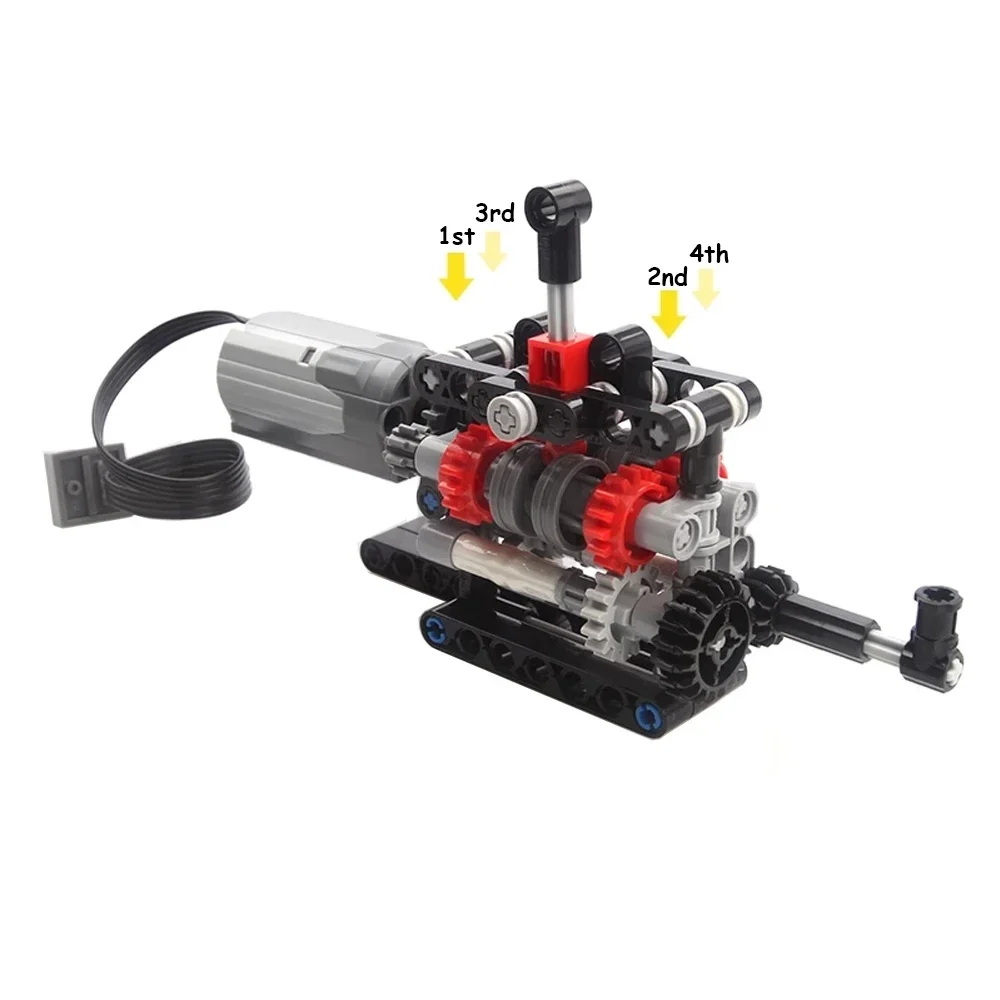 MOC High-tech 4 Speeds Gearbox - огляд і ціна Model Kit Chemistry