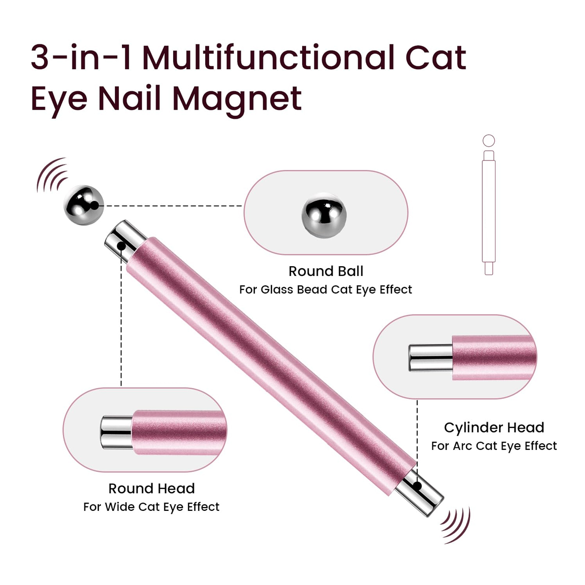 1/2Pcs Cat Eye Magnetic Ball W - огляд і ціна Sanding Stick Set