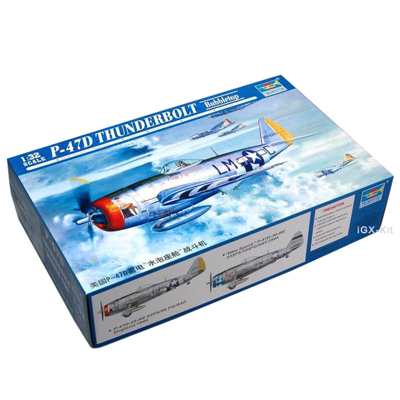 Trumpeter 02263 1:32 P47D P-47 - огляд і ціна Model Kit Spitfire