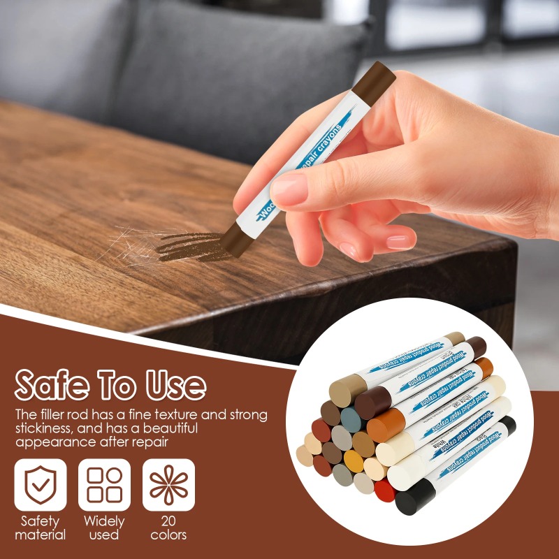 20 Colors Furniture Repair Wax - огляд і ціна Sanding Stick Set