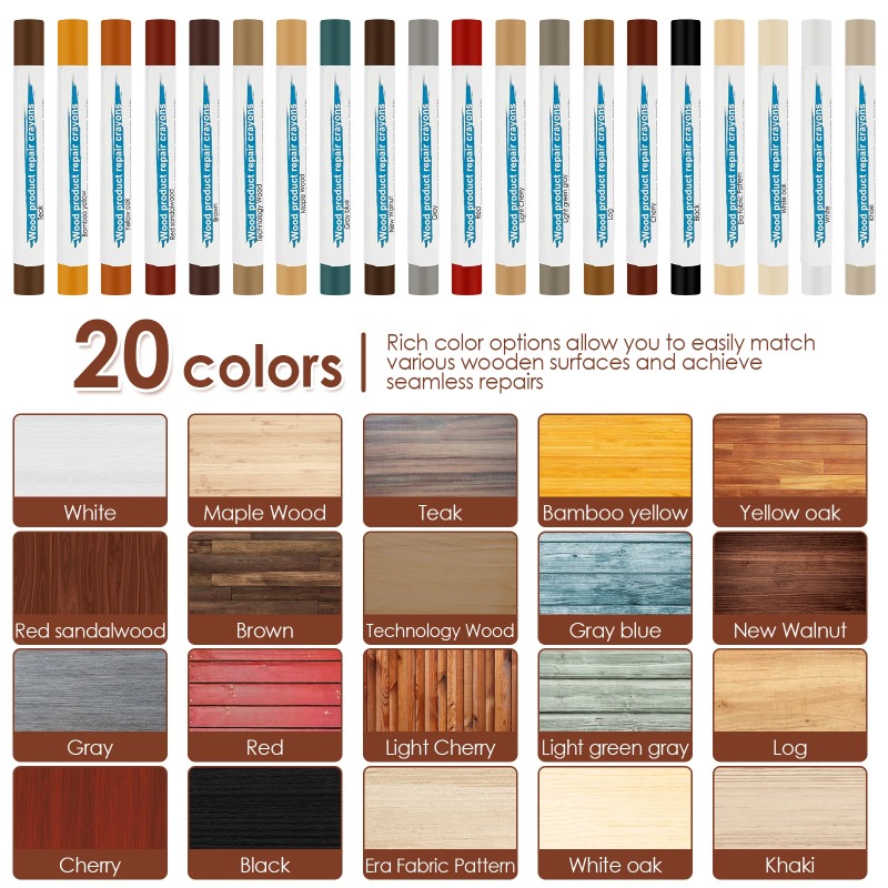 20 Colors Furniture Repair Wax - огляд і ціна Sanding Stick Set