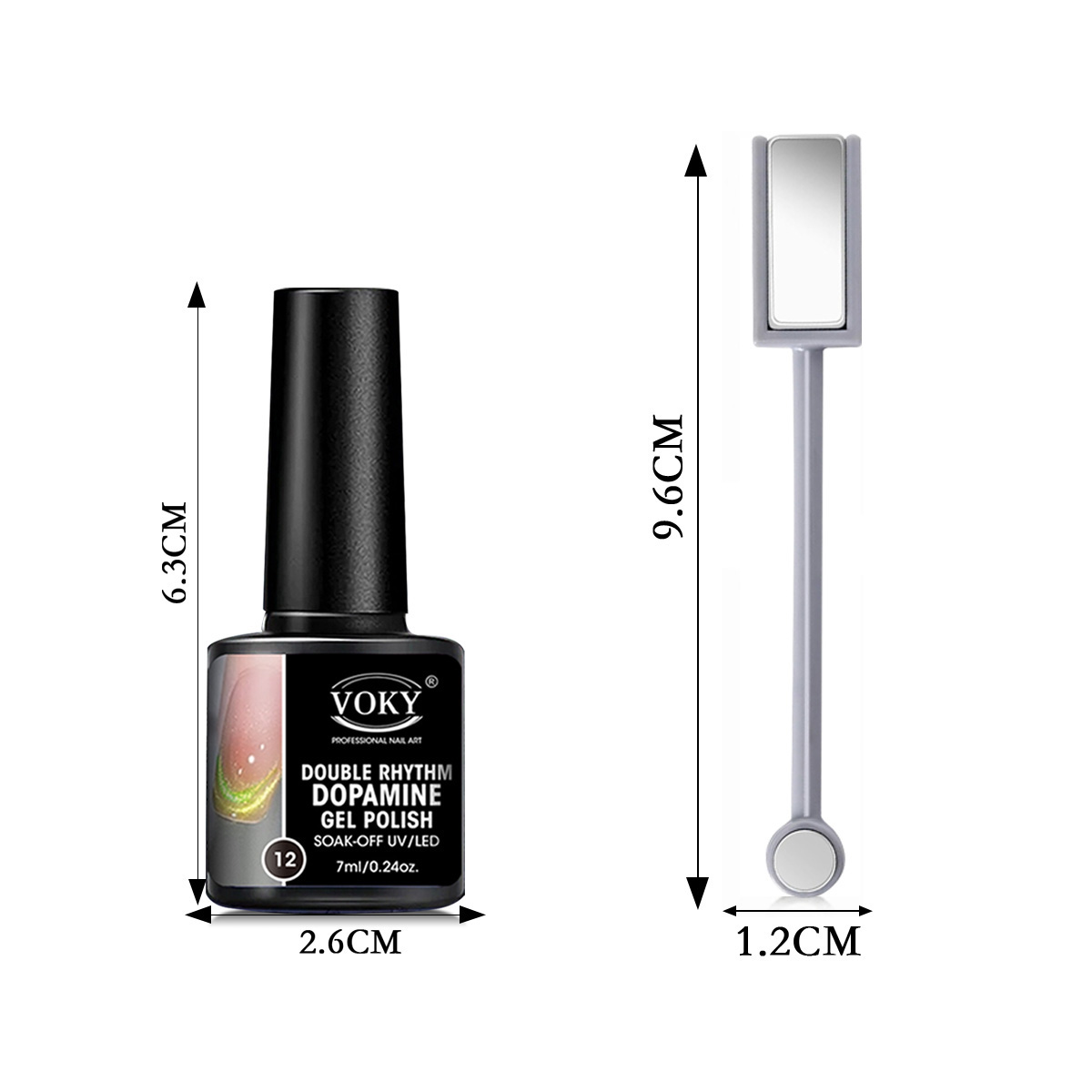 VOKY 7PCS Double Color Cat Eye - огляд і ціна Sanding Stick Set