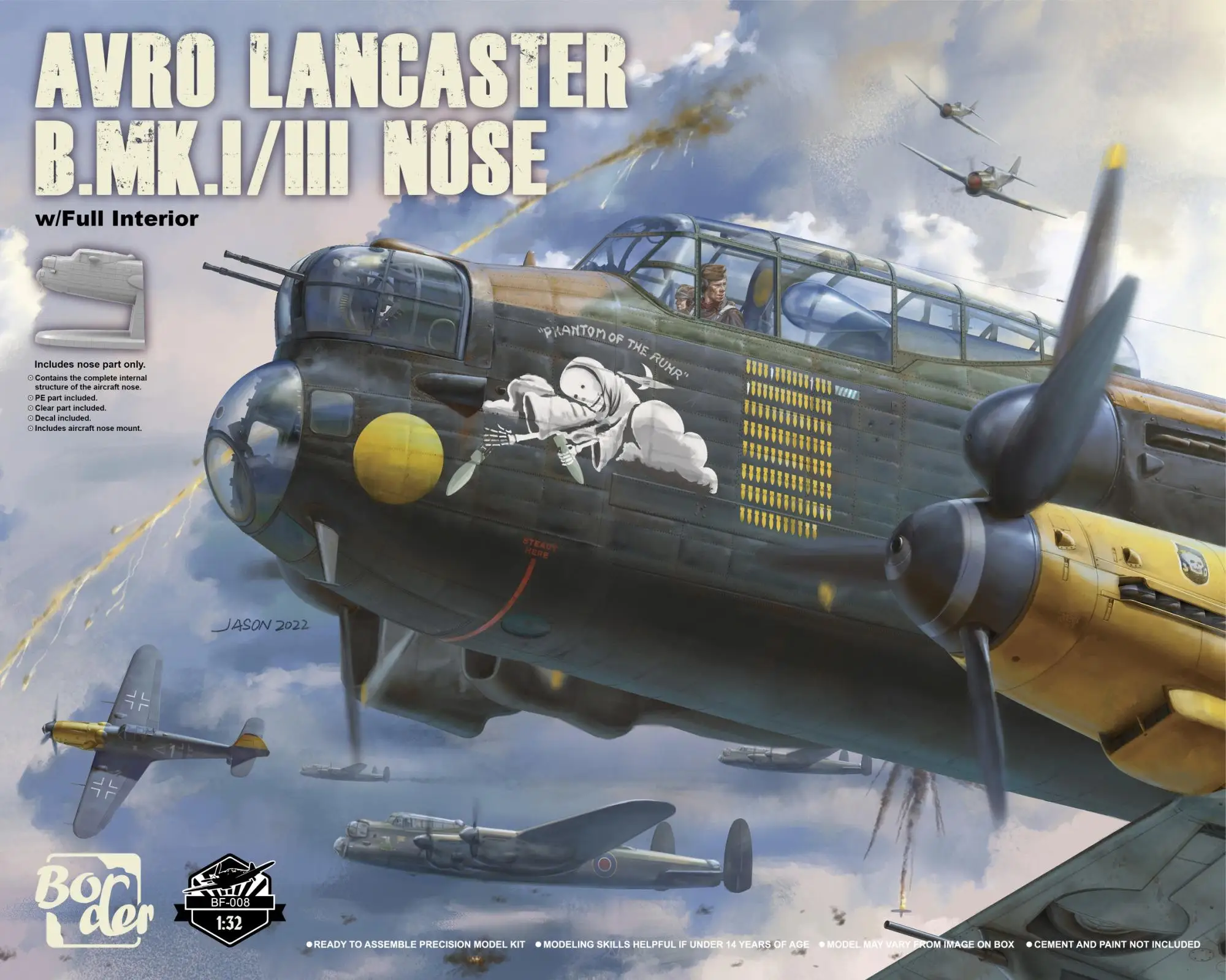 Border BF-008 1/32 Scale Avro  - огляд і ціна Model Kit Spitfire