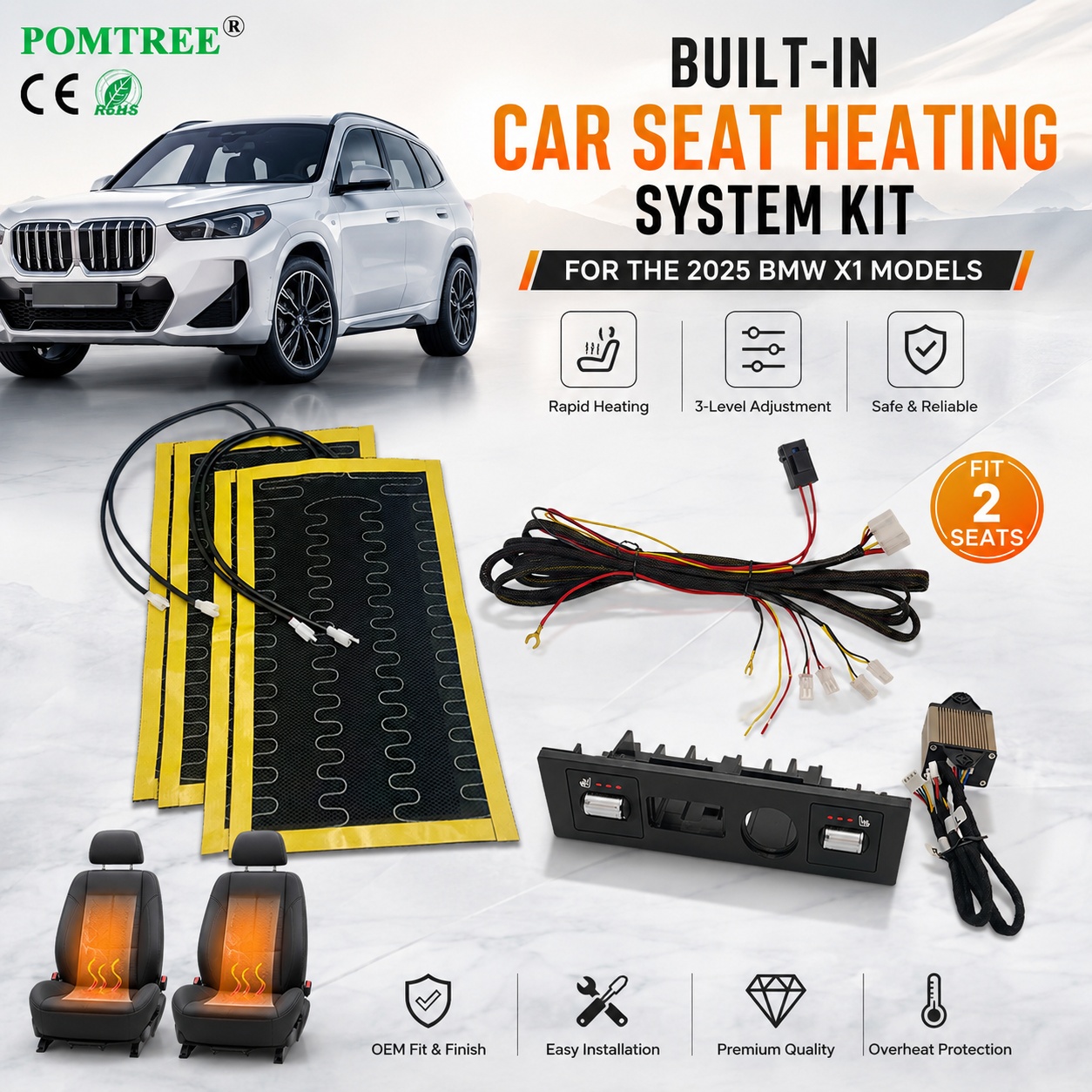 Built-in Car Seat Heating Syst - огляд і ціна Model Kit Bmw